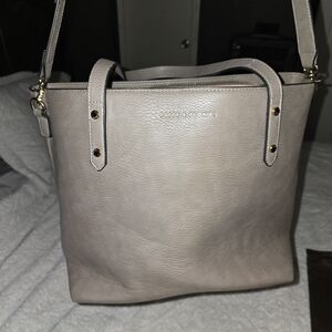 Poppy & Peonies Taupe Tote Bag